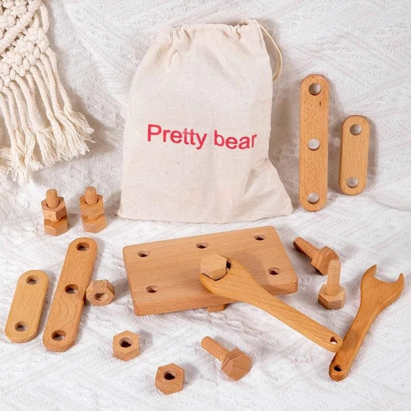 Caja herramientas para niños/cosméticos para estuche/kits médicos juguete educativo regalo cumpleaños para niños 15UB