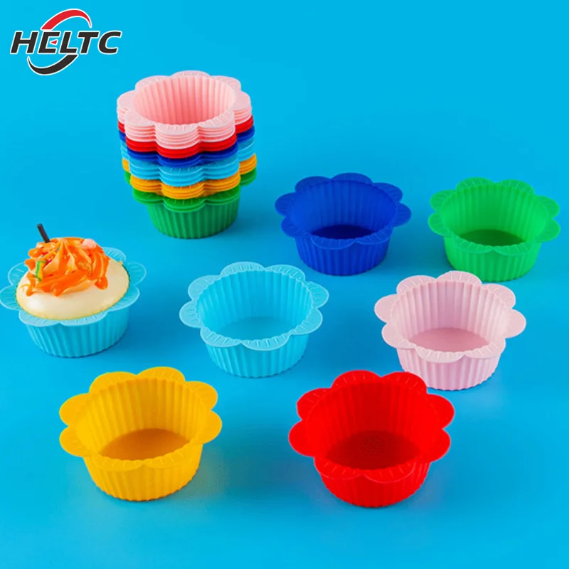 Silicone Cake Mold Round Silicone Cake Baking Mold Cup, Cupcake Pudding Mold High Temperature Resistant And Soft