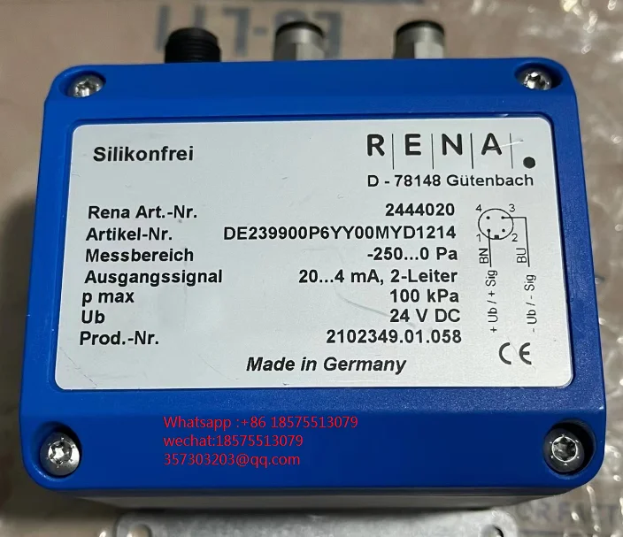 

For RENA FISCHER D-78148 2444020 DE239900P6YY00MYD1214 Differential Pressure Meter New 1 Piece