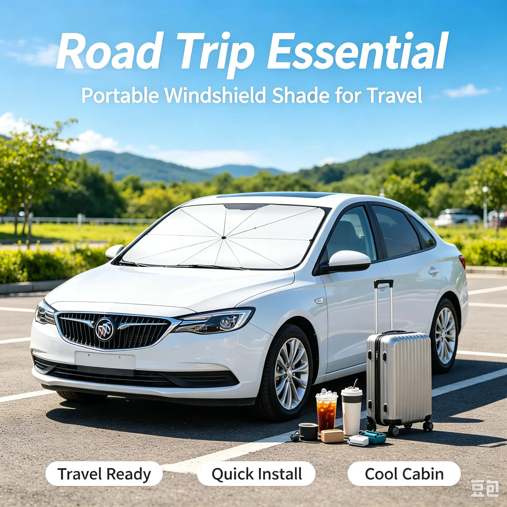 Foldable Car Sun Umbrella Shade Protector Summer Hot-selling Cars Windshield UV Protection SunShade Auto Accessories