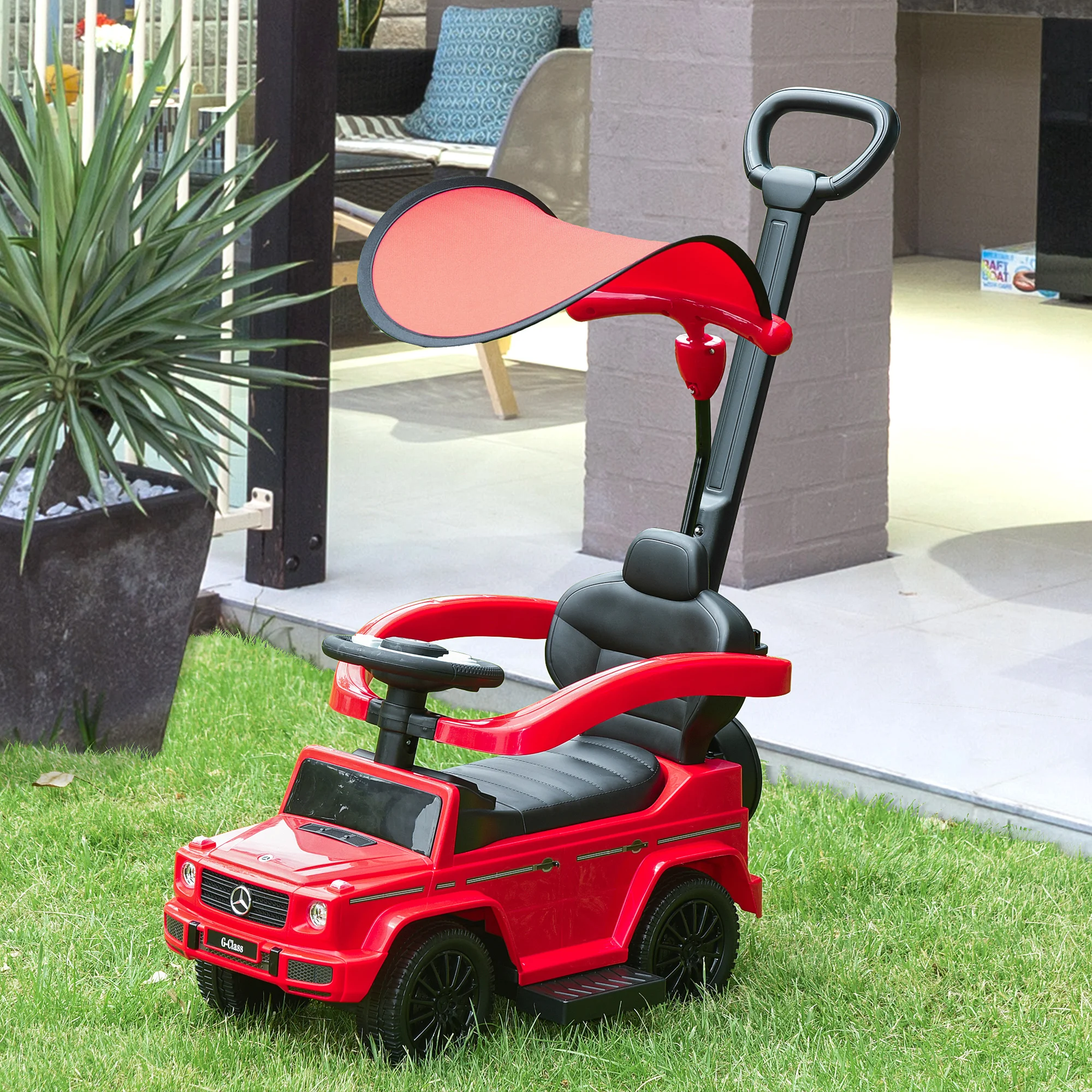 HOMCOM Correpasillos para Niños con Licencia Mercedes G350 85,5x40,5x95 cm