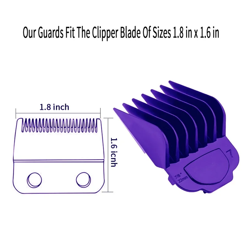 10 عبوات من أمشاط توجيه واقيات المقص المغناطيسية لمعظم عائلة Andis Master وعائلة PM، MLC، MBA، MC-2، ML، عائلة PM، PM-1، PM-4، PM-5 #4