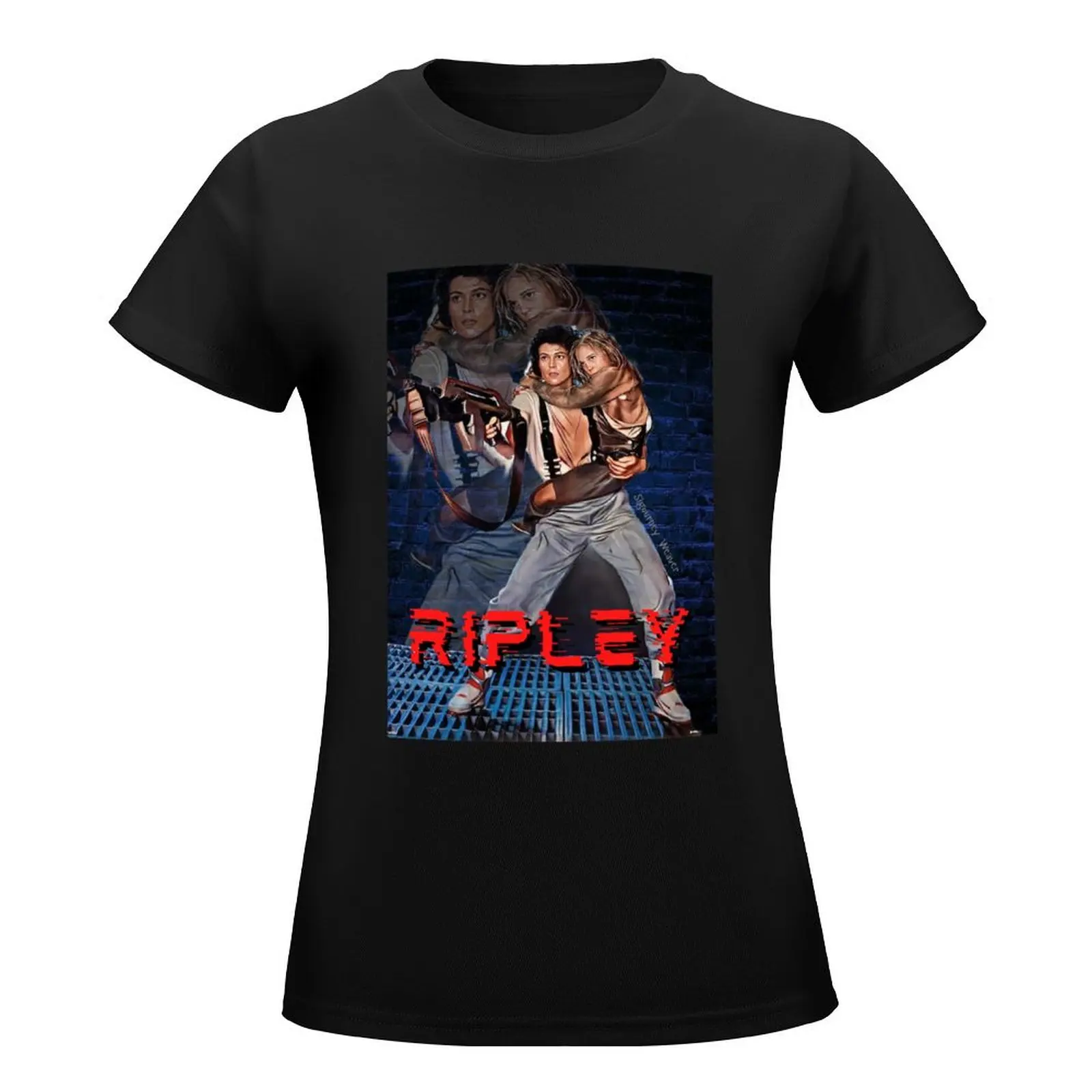 Ripley and the Girl T-Shirt customs design your own Aesthetic clothing sports fans aesthetic clothes cropped t shirts for Women