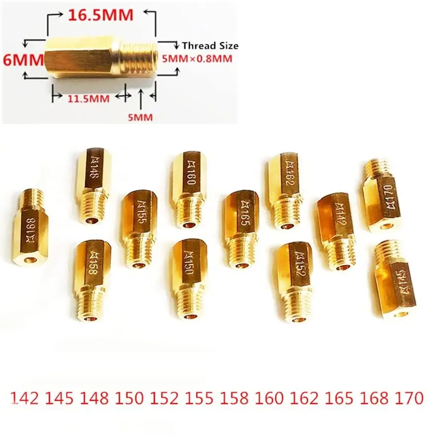 Motorcycle Carburetor Hexagon Main Injectors Nozzle for Pwk Fcr Oko Etc