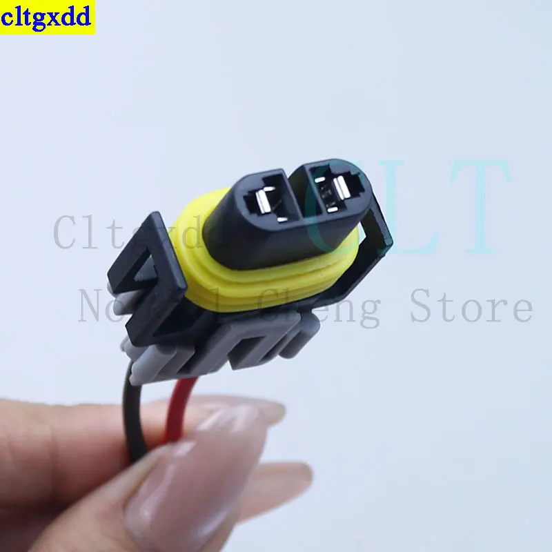 Cltgxdd 1 Piece 2-Pin Car Waterproof Connector H8 H9 H11 Bulb Headlight Socket Turn Signal Light Harness Plug 12124817 12124819