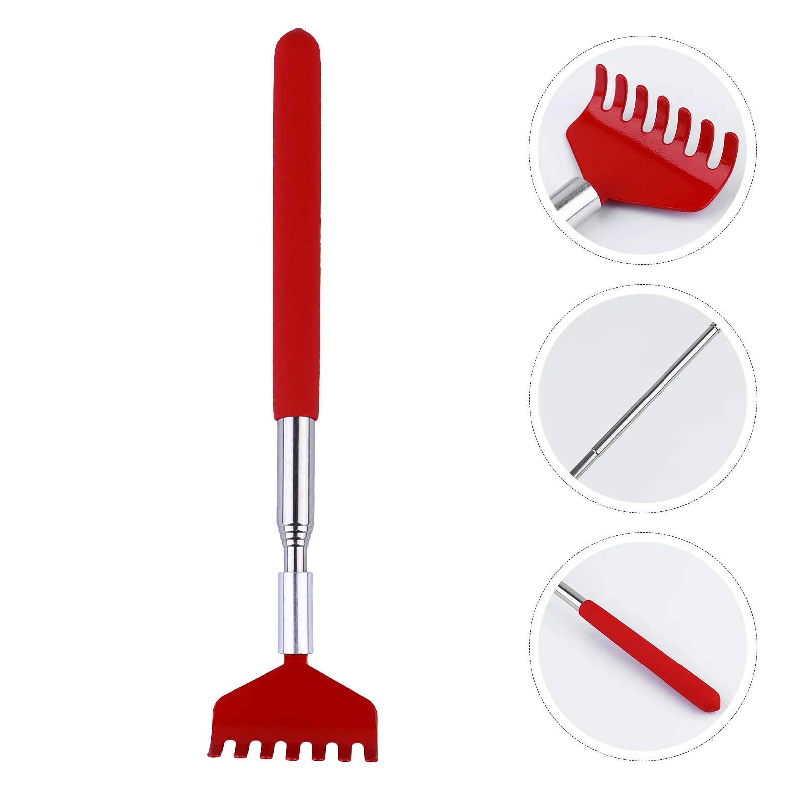 

Premium Stainless Steel Back Scratcher Wide Claw Head Extendable Body Massager Home Use Telescoping Scratching Tool Gift For