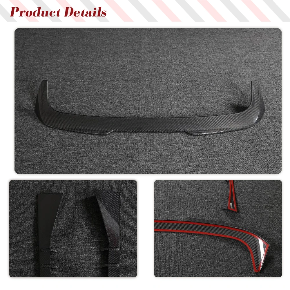 Prepreg Dry Carbon Car Trunk Roof Spoiler for BMW 3Series G81 M3 Car Rear Roof and Side Wing HighKick Spoiler 2022-2023