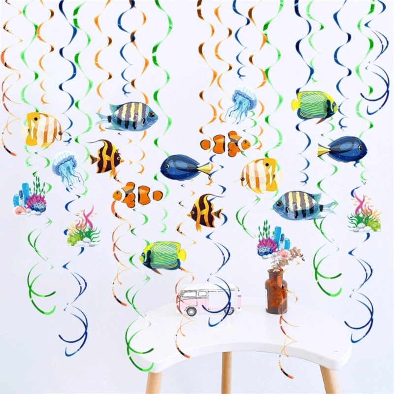 Party Decorations Wedding Party Ceiling Decorations Double Hangings Swirls Dropship