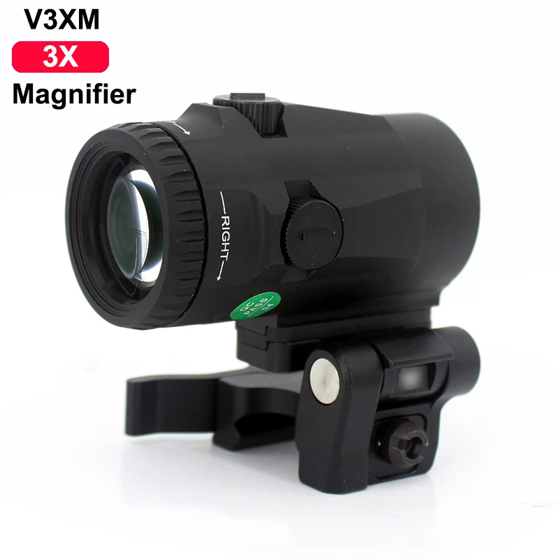 التكتيكية البصريات V3XM المكبر مع ريد دوت ، نطاقات البصر ، جبل في QD ، المطلق المشارك العدالة أو أقل 1 ، 3x22 مللي متر ، 3X