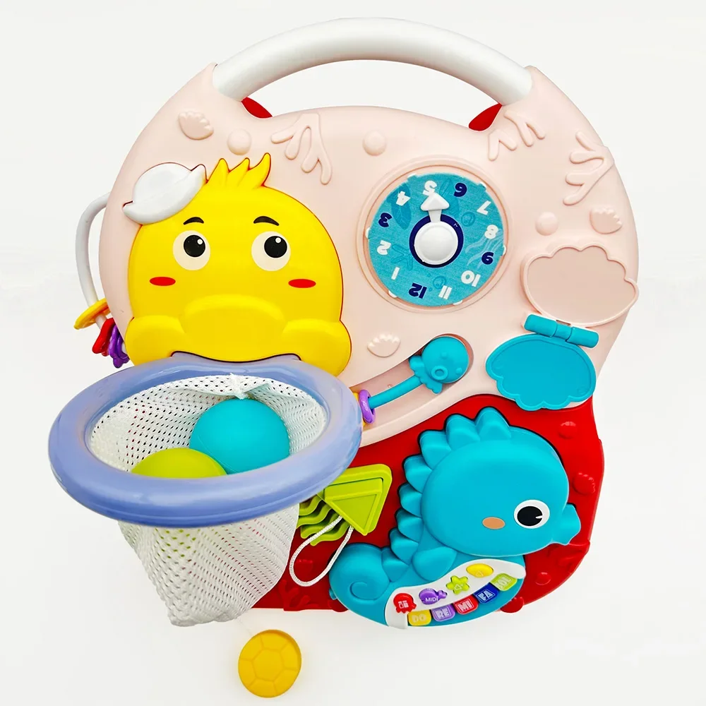 유아용 보행기 다기능 아기 워커 야외 활동 농구 음악 교육용 장난감 크리스마스 선물