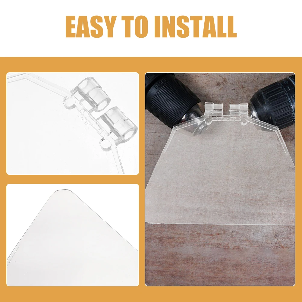 

4pcs Grinding Machine Protective Sheet Durable Grinder Guard Device Bench Eye Shield Cover for Electric Tools Lightweight