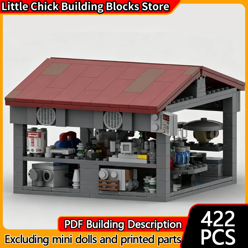 City Street View Model MOC Building Bricks Street Automated Kiosk Modular Technology Children Holiday Gifts Assemble Toys Suit