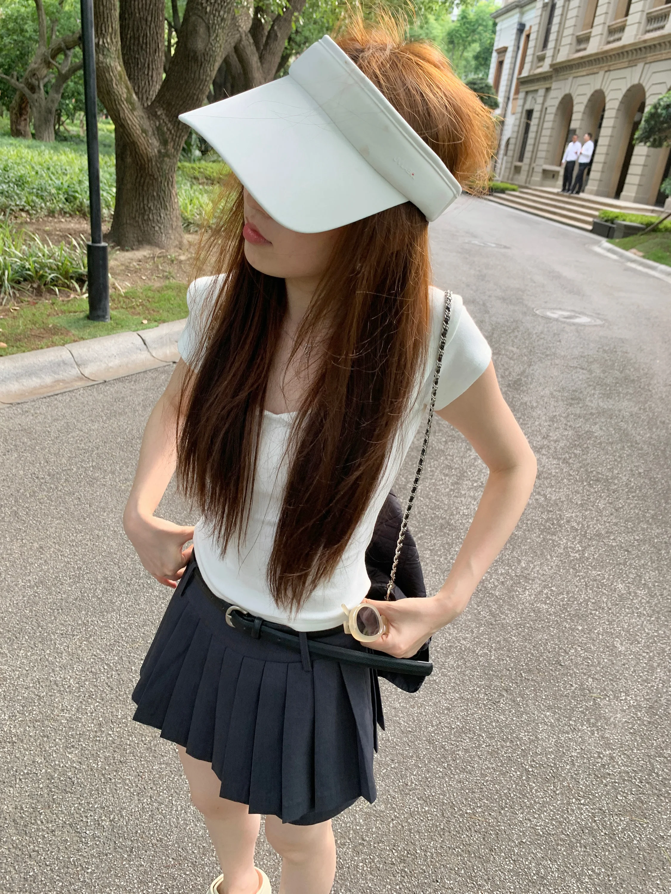 

Плиссированная юбка с высокой талией, стройнящая, повседневная, женская, с дизайнерскими складками, модная и элегантная