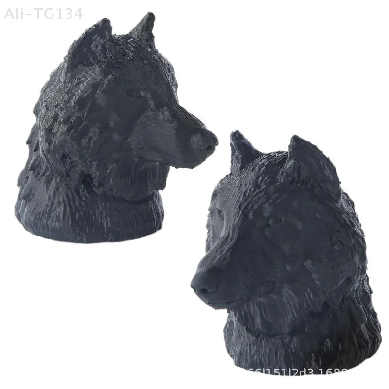 غطاء وصلة مقطورة بتصميم رأس الذئب، غطاء حماية بلاستيكي، خطاف كرة سحب مزخرف يمنع الصدأ من أنبوب الاستقبال