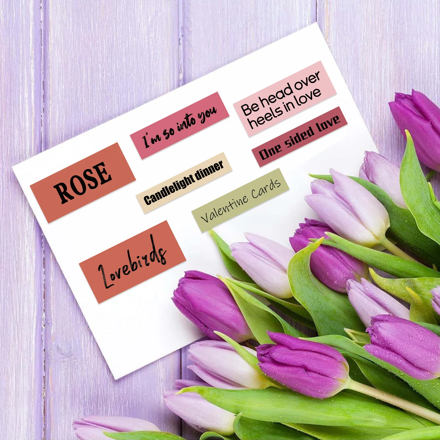 50PCS Valentinstag Phrasen Aufkleber Laptop Skateboard Gitarre Gepäck DIY Fahrrad Wasserdichte Graffiti Aufkleber Aufkleber Klassisches Spielzeug