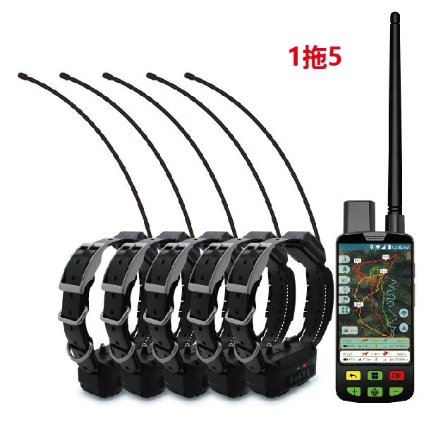 GPS 사냥 트래커 발 트레일, 5 개의 칼라가 있는 1 개의 트래커 장치, 4G