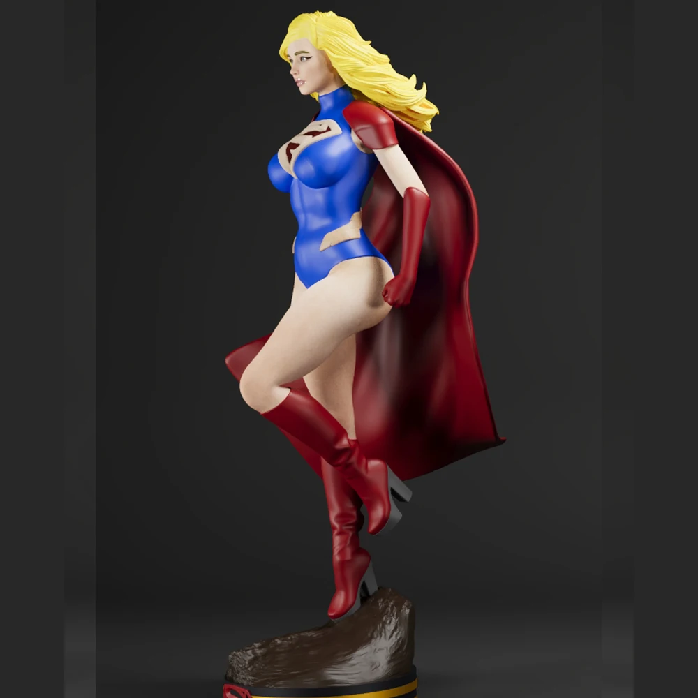 

1/24 Powe Sexy Girl 3D Print Fantasy Human Figure Resin Model Figure Toy Miniature Reduction Statue Unpainted Grey Effigy ﻿
