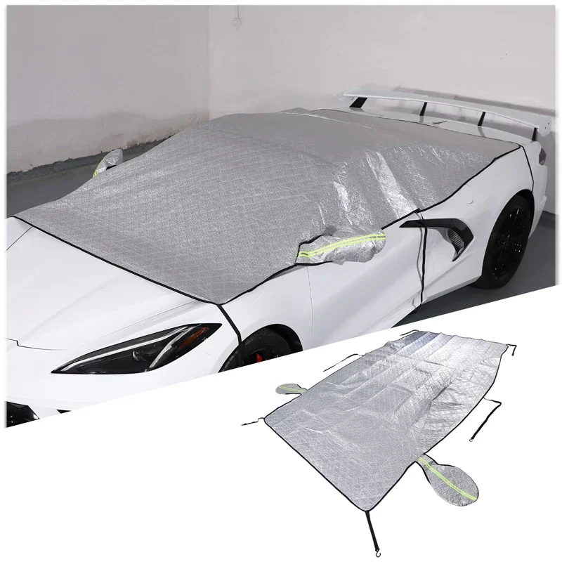 Car Windshield Snow Anti Frost Cover Windproof Winter Ice Snow Shield Trim For Chevrolet Corvette C8 Z06 Z51 2020-23 Accessories