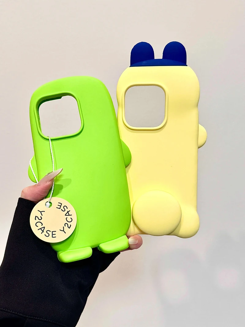 حافظة كارتونية لطيفة تماغوتشي ثلاثية الأبعاد مضادة للسقوط والغبار لهاتف آيفون 17 16 15 14 13 برو ماكس مضادة للخدش وقابلة للغسل من السيليكون #2