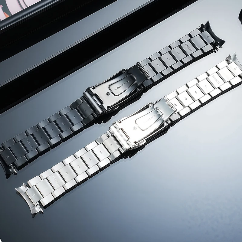 22MM Arc Mouth Steel Strap Accessories for Seiko No. 5 SRPD51K1/65K1/53K1/61K1/63K1/55K1 Stainless Steel Strap and Bracelet