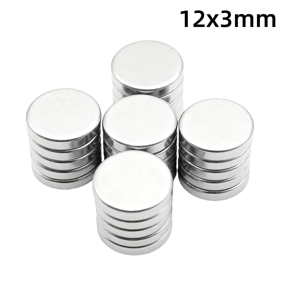 12x3mm Strong Round Magnets Powerful Magnets For Fridge, DIY, Building, Scientific, Craft, Office Magnets 12*3 12x3
