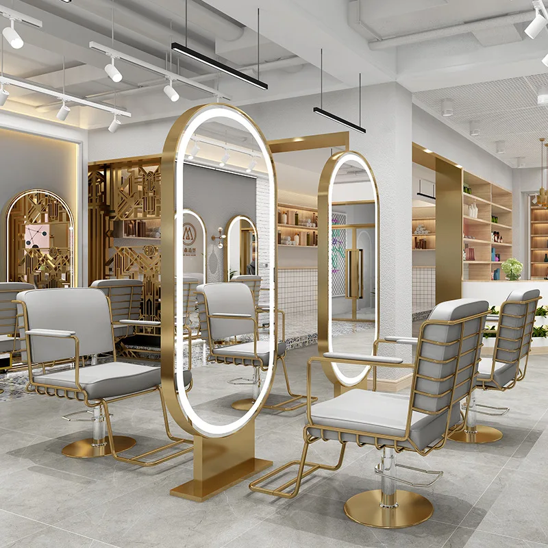 

Decorative Mirror Bathroom Quality Glass Lamp Gold Shower Cosmetic Full Body Mirror Smart Miroir Chambre Decoration Home