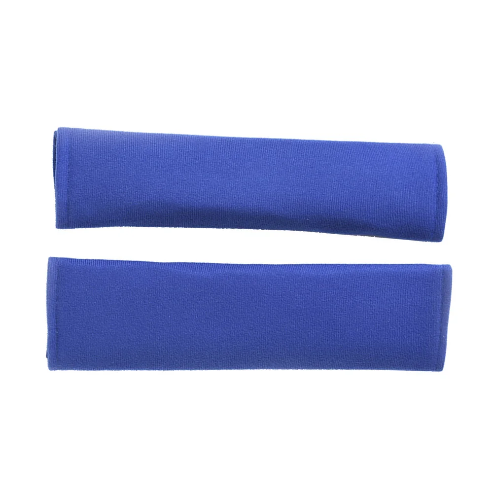 زوج واحد من وسادة الكتف الآمنة غطاء عالمي لواقي مبطن مريح أثناء السفر يستخدم معدات الدراجات النارية الزرقاء #6