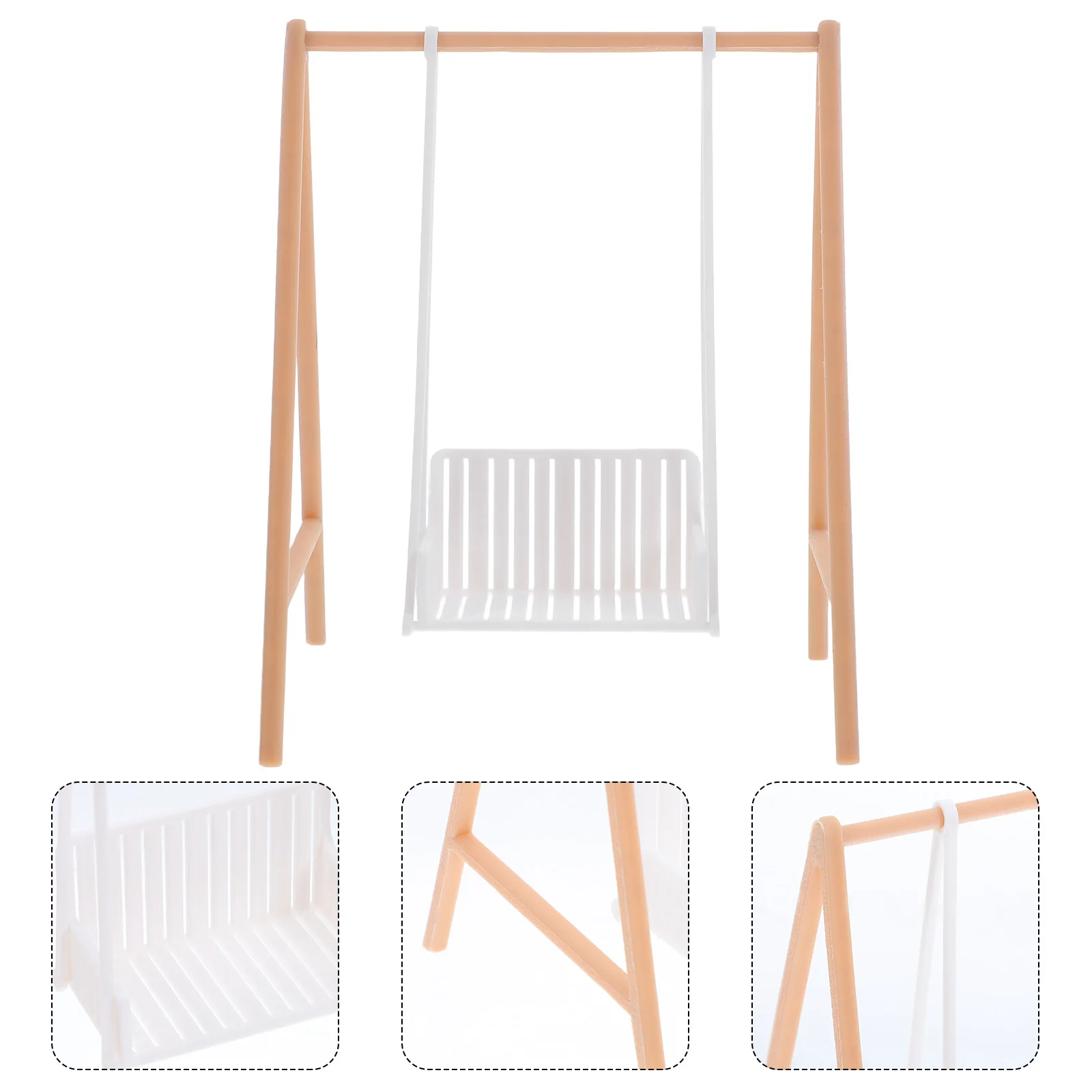 

Miniature Swing Model Playground Accessories DIY House Chair Prop