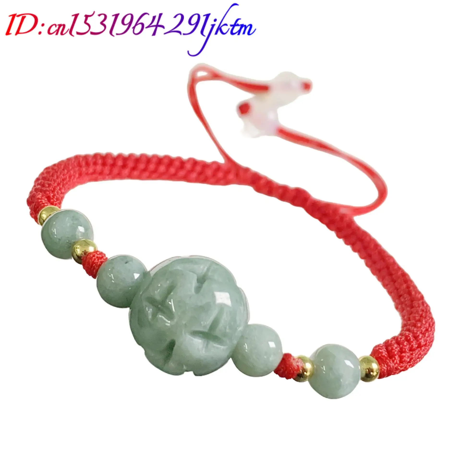 A Myanmar Jadeite Carve Bead Bracelet Natural Burmese Jade Real Jewelry Stone Charm Amulet Bangle Gifts for Women Talismans view 6