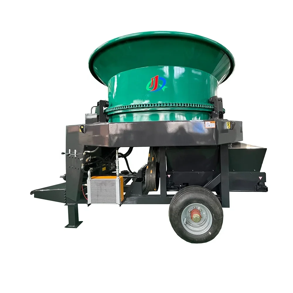 New tractor trailed hay bale crusher cattle feed processing machine disc type hay bale breaker for dairy farm