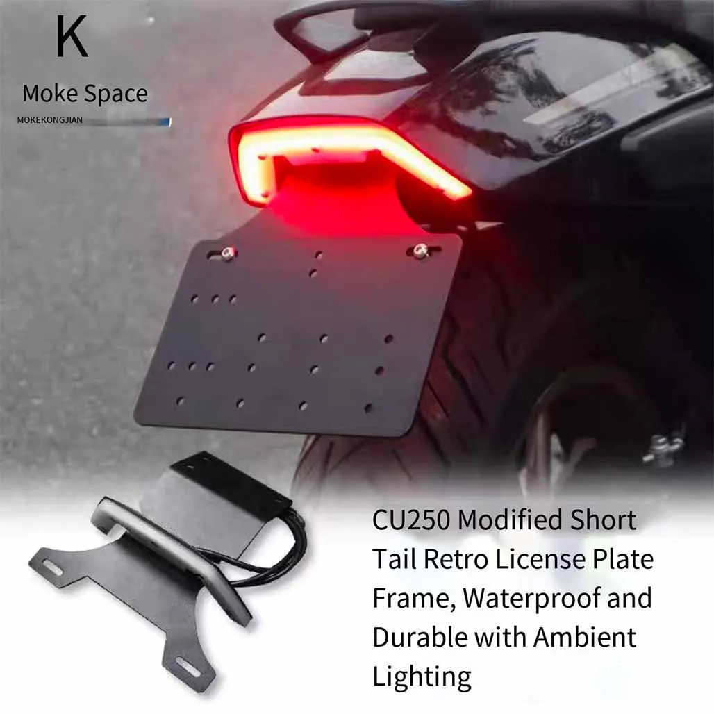 VOGE CU250 CU 250 license plate frame turn signal electrodeless CU250 refitted LED taillight LED assembly running water lamp
