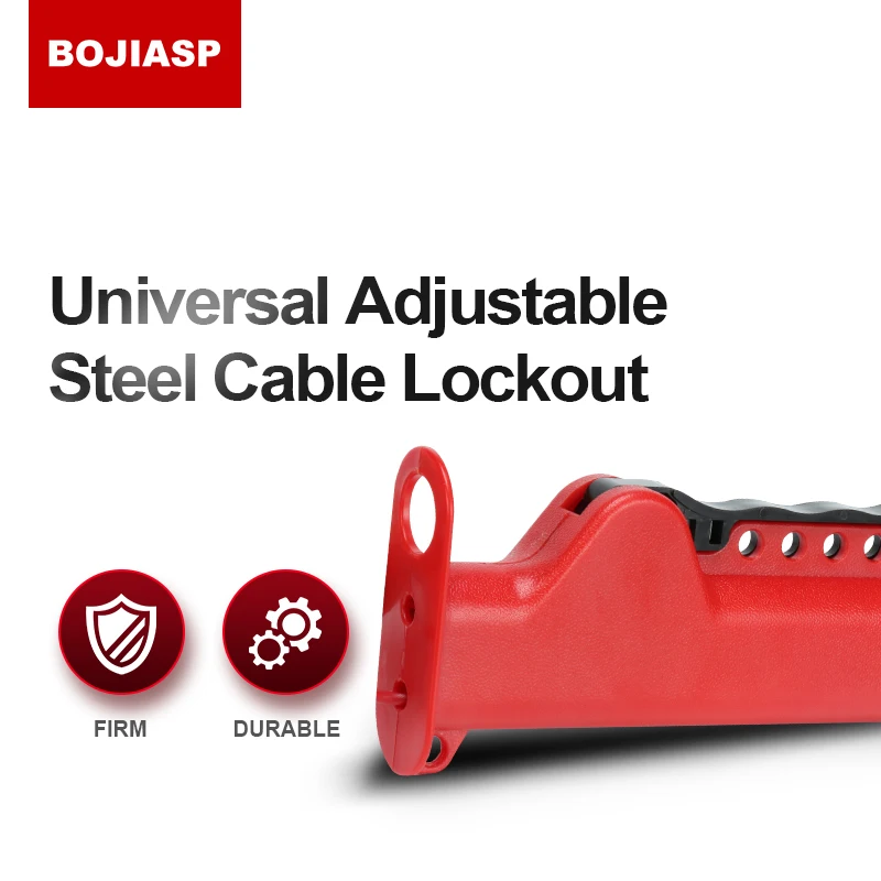 Universal Adjustable Cable Lockout Tagout Device Multipoint Power Source Isolation Appliance Control Valve Maintenance