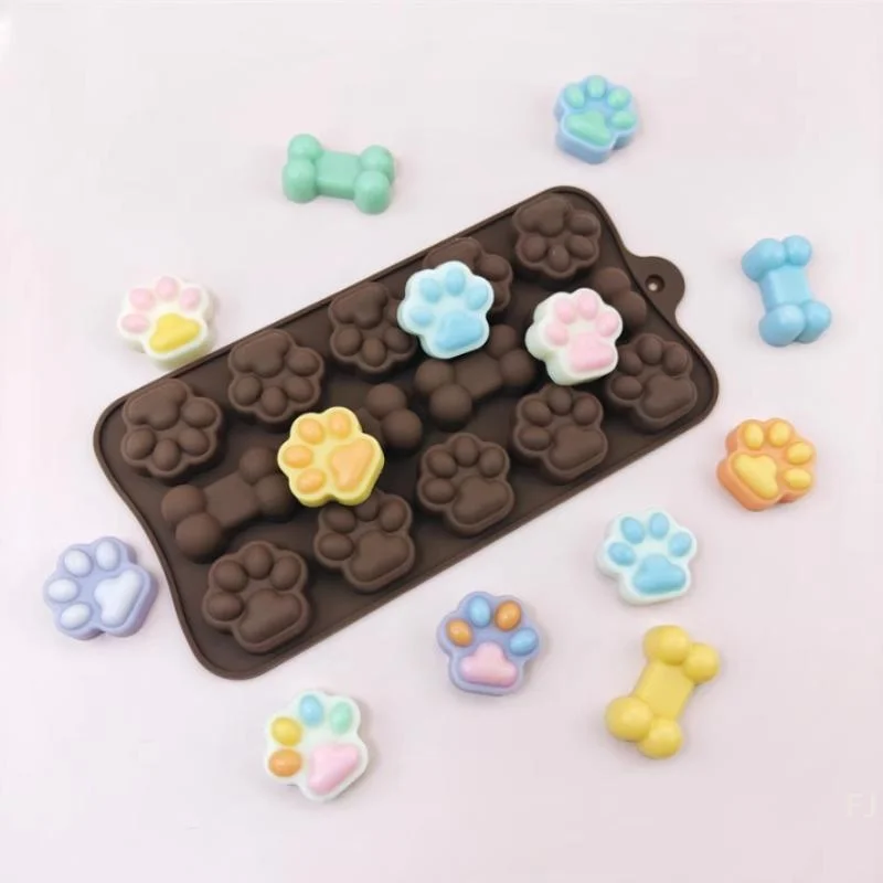 

[YU]15 Cavity Double Heart Shaped Diy Non Stick Silicone Mold, Used For Gummies, Chocolates, Candies