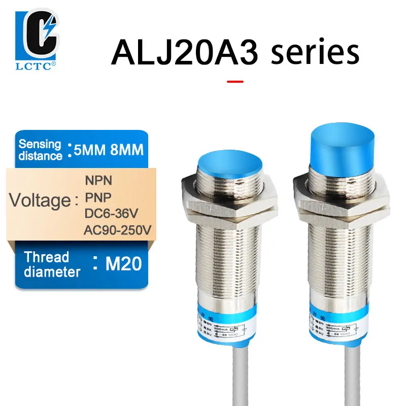 

Inductive proximity sensor switch ALJ20A3-8-Z/BX/AX/BY/AY/CX/CY/EX/DXEZ/DZ/EDZ