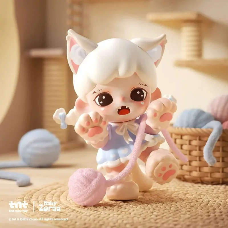 

Tntspace Blind Box Zoraa Meow Cat Mini Collectible Figurine Desktop Ornament Cute Cartoon Doll Decor Gift For Adult Collectors