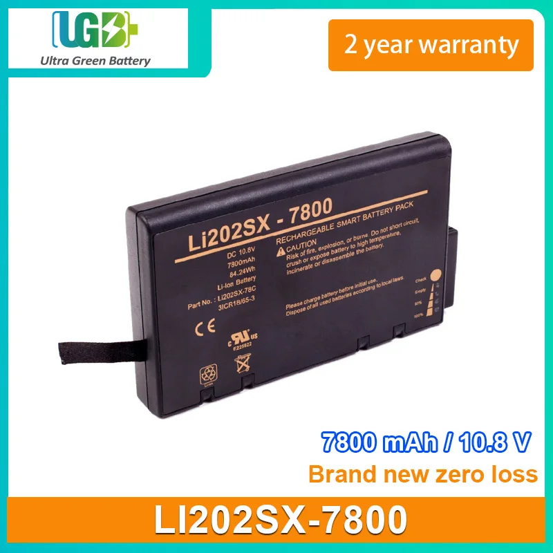 UGB New Battery For Casmed LI202SX-7800 CASMED 740 Select medical battery 7800mAh 10.8V 84.24Wh