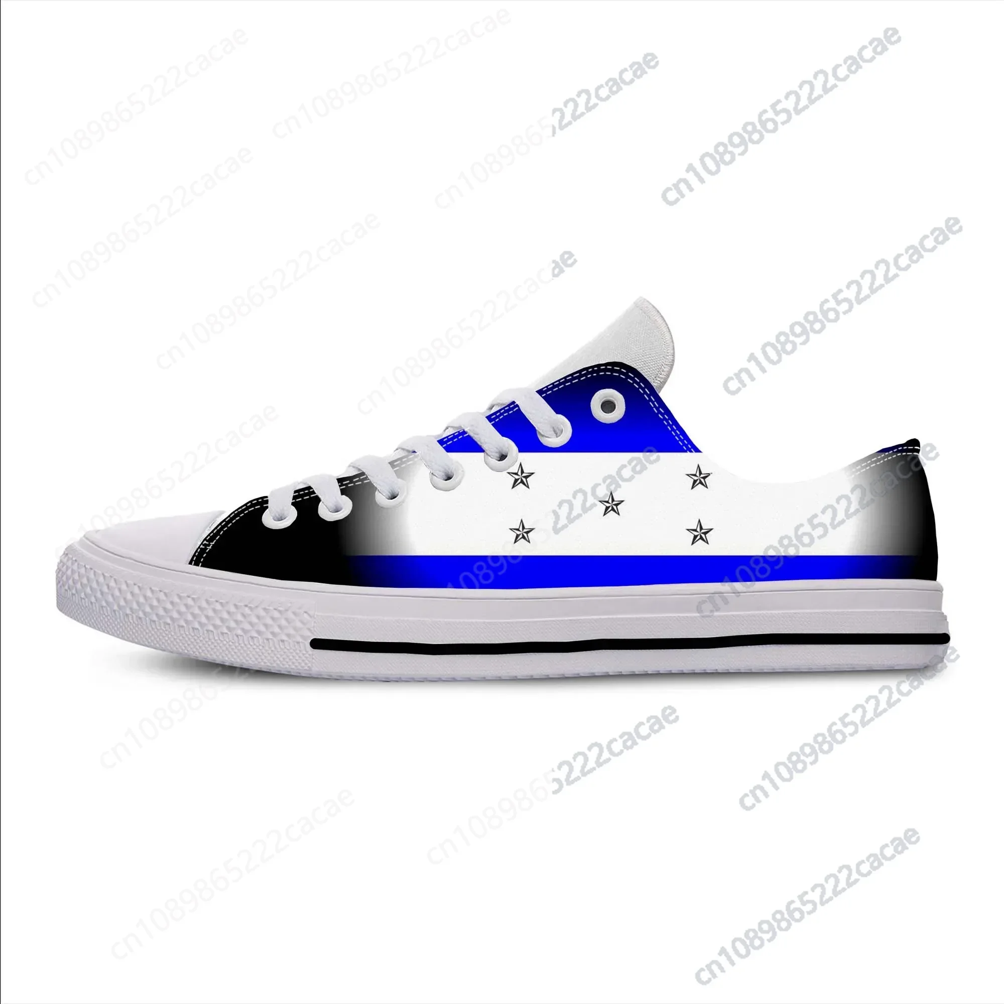 

Honduras Honduran Flag Patriotic Pride Cool Funny Casual Cloth Shoes Low Top Comfortable Breathable 3D Print Men Women Sneakers