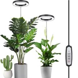 Plant Grow Light LED Growing Lamp Full Spectrum for Indoor Plants Height Adjustable Auto Timer 5V Idea for Small Plant Light