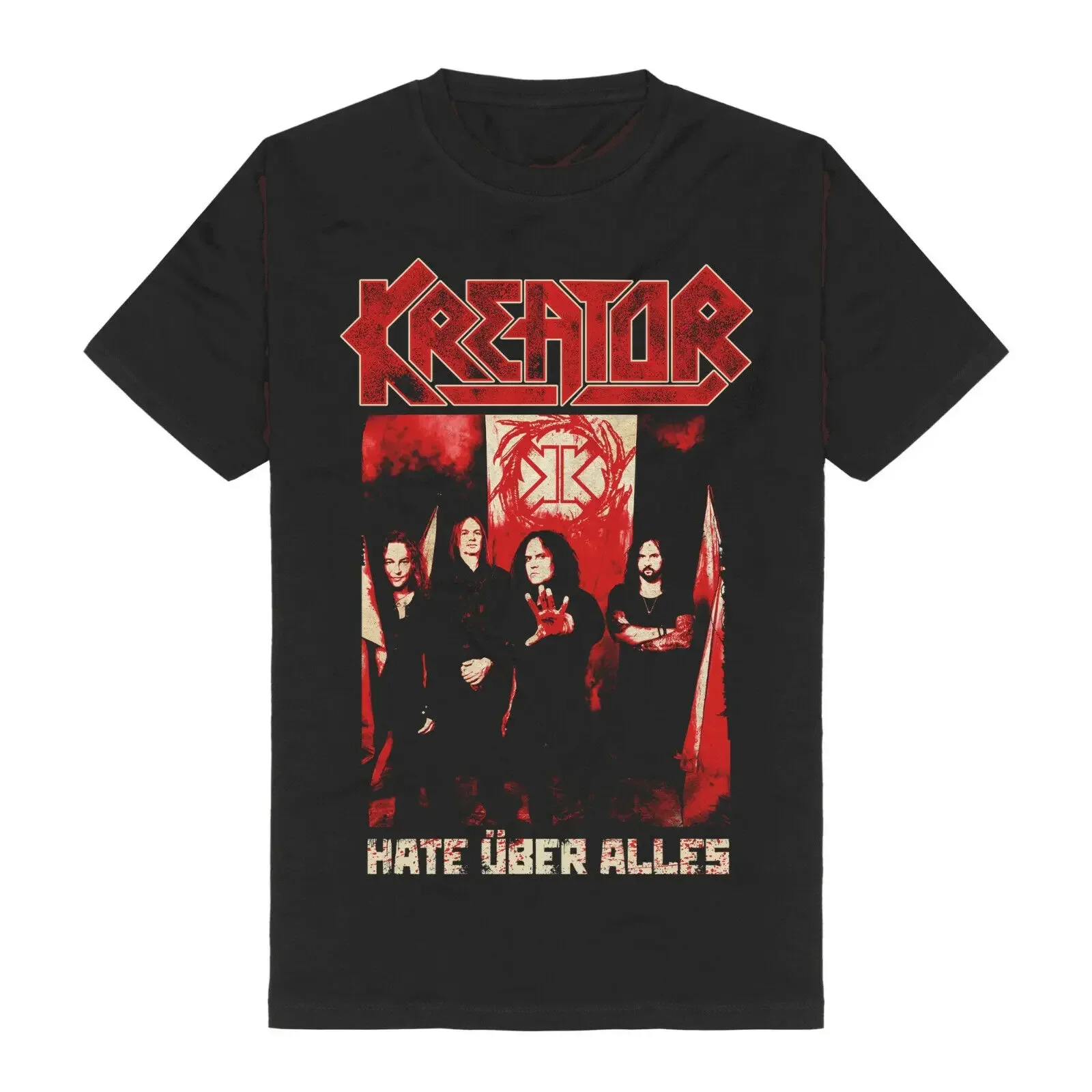 

KREATOR-hate about everything Band Photo T-Shirt2024 High quality Brand T shirt Casual Printed 100% Cotton