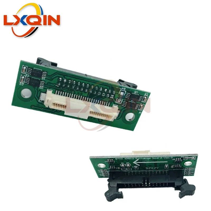 LXQIN 2pcs wholesale Eco solvent printer Liyu print head card for Konica 512 KM512 print head connector card transfer board