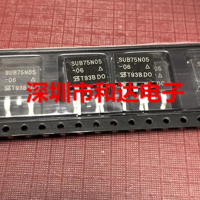 (5piece) SUB75N05-06 TO-263 20V 75A / B60NF10 STB60NF10 100V 80A / MTB52N06VL 60V 52A / 044N15N5 IPB044N15N5ATMA1 150V TO-263-7