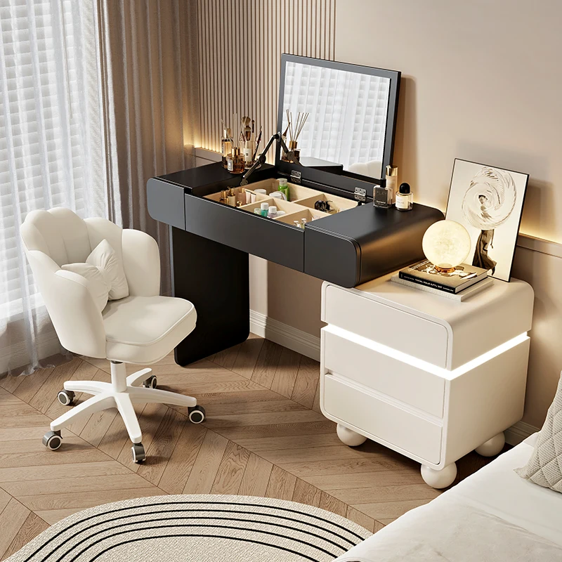 

Women Makeup Dressing Table Storage Organizer Modern White Bedroom Drawers Dressing Table Fashion Desks Meubles Home Furniture