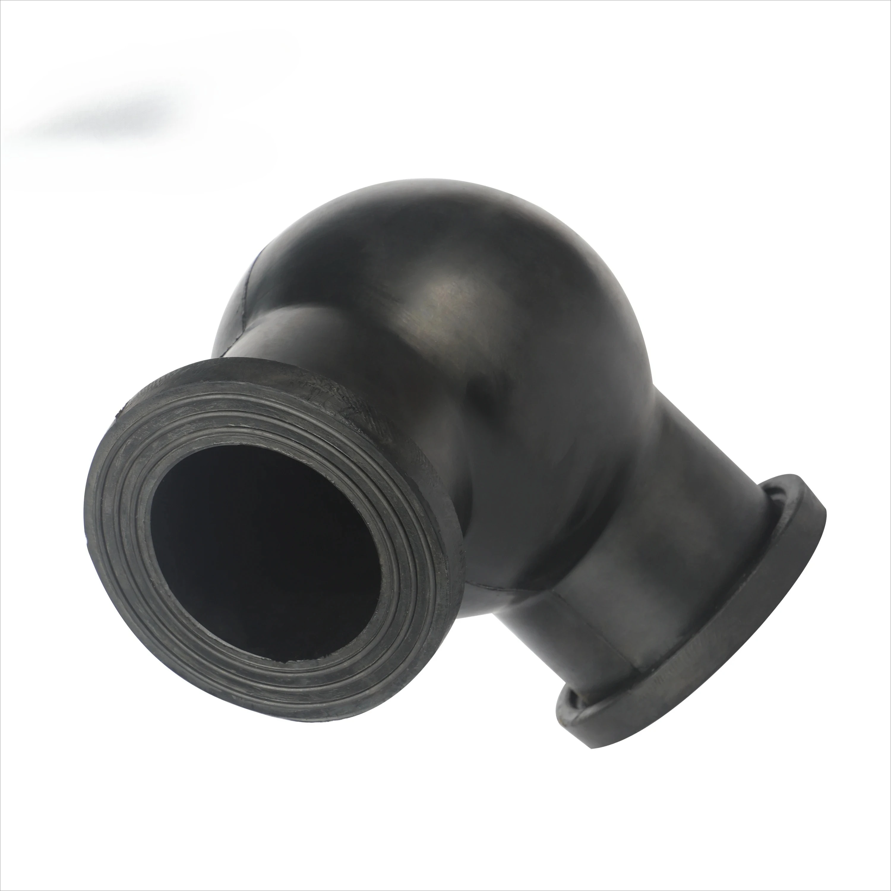 Vulcanized Molding Type Dual EPDM Expansion Bend Rubber Pipes With Flange Single Sphere Flexible Rubber Bend Joint Pipe Fittings