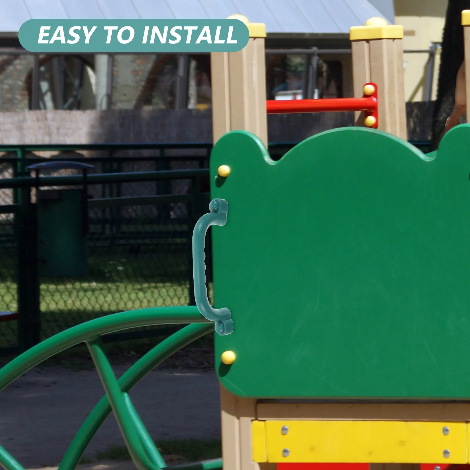 

2Pcs Playset Ladder Handles Non Slip Textured Grip Climbing Frame Safety Handles Universal Wood Metal Swing Set Playground