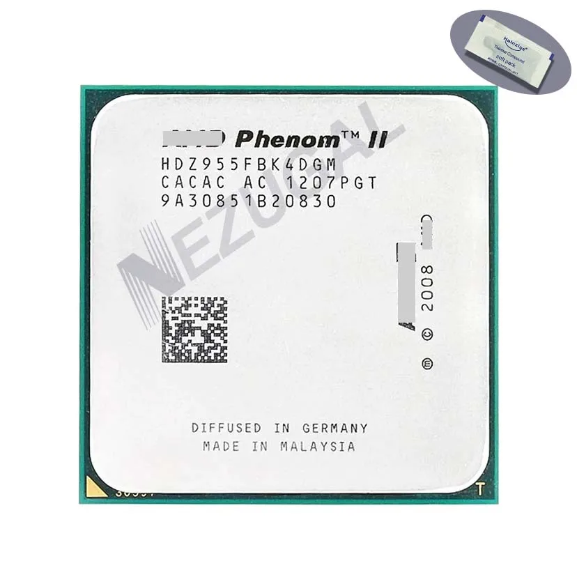 Phenom II X4 955 125W X4-955 HDZ955FBK4DGM HDZ955FBGMBOX 3.2 Ghz Quad Core 2M 125W Socket AM2+ Socket AM3 CPU processor