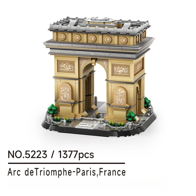 SEMBO París Arco De Triunfo bloques De construcción creativo De moda montaje punto De referencia modelo De construcción juguetes educativos adornos regalos