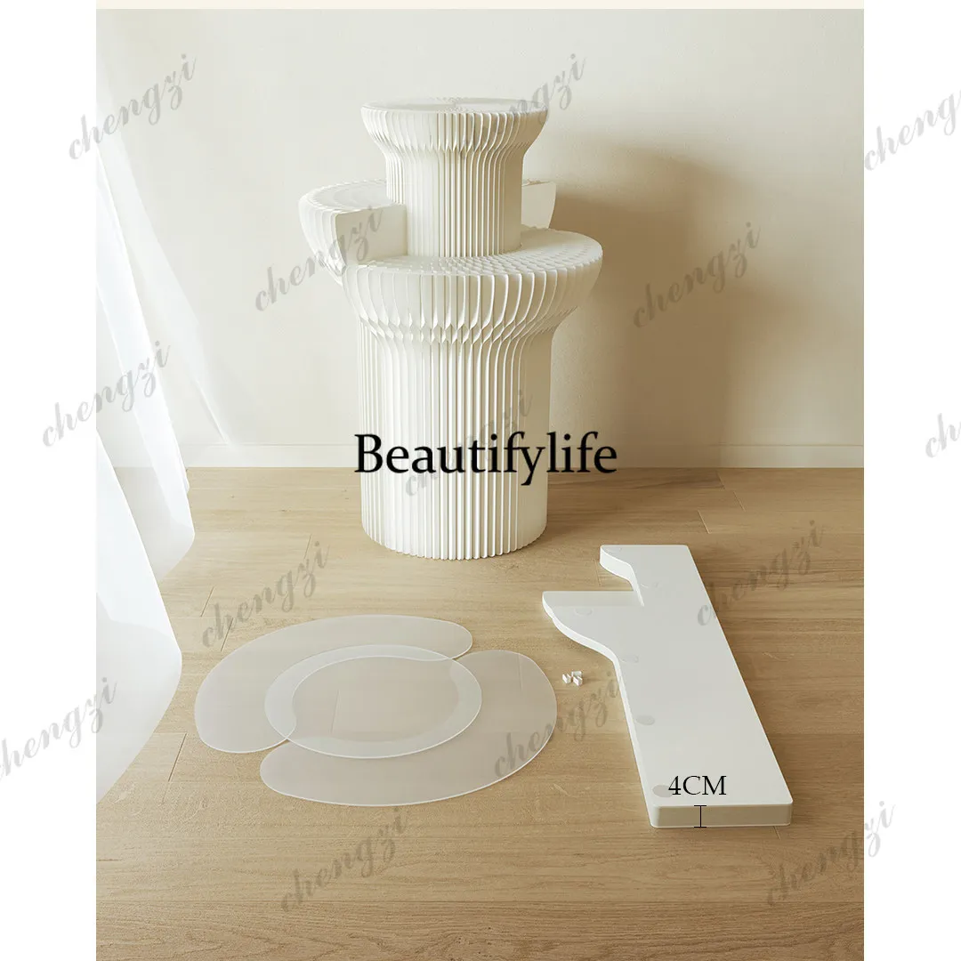 Nakajima display stand cylindrical display stand shopping mall window circular display stand cosmetics table