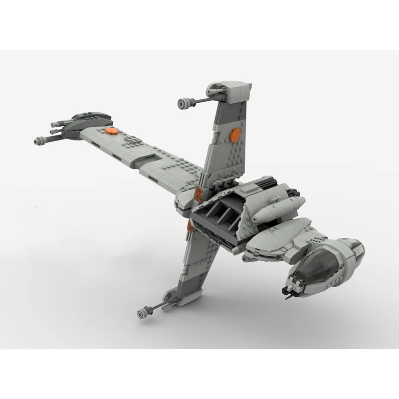 896pcs Space War MOC B-Wing Starfighter Creative Educational Building Block Gift for Children