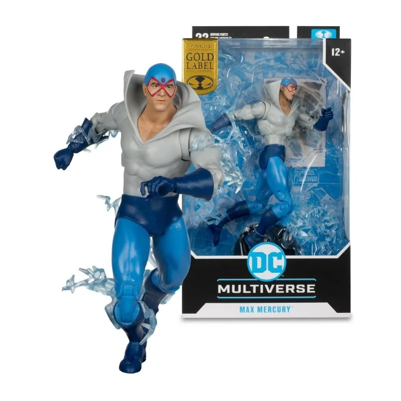 Macfarlane Max Mercury Action Figure Quicksilver Figure 18cm Dc Multiverse 1:10 Scale Original Collection Doll Model Toy Gifts