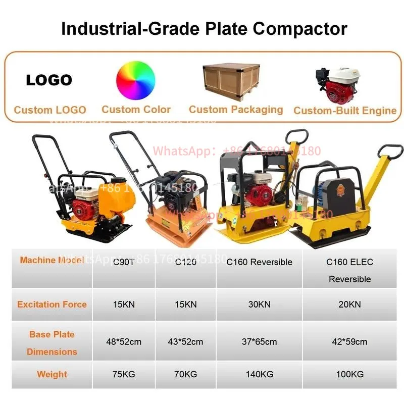 Electric Reversible Flat Vibratory Roller 20 KN Centrifugal Force, Clean Energy, Zero Emission, Low Noise, Maintenance Free